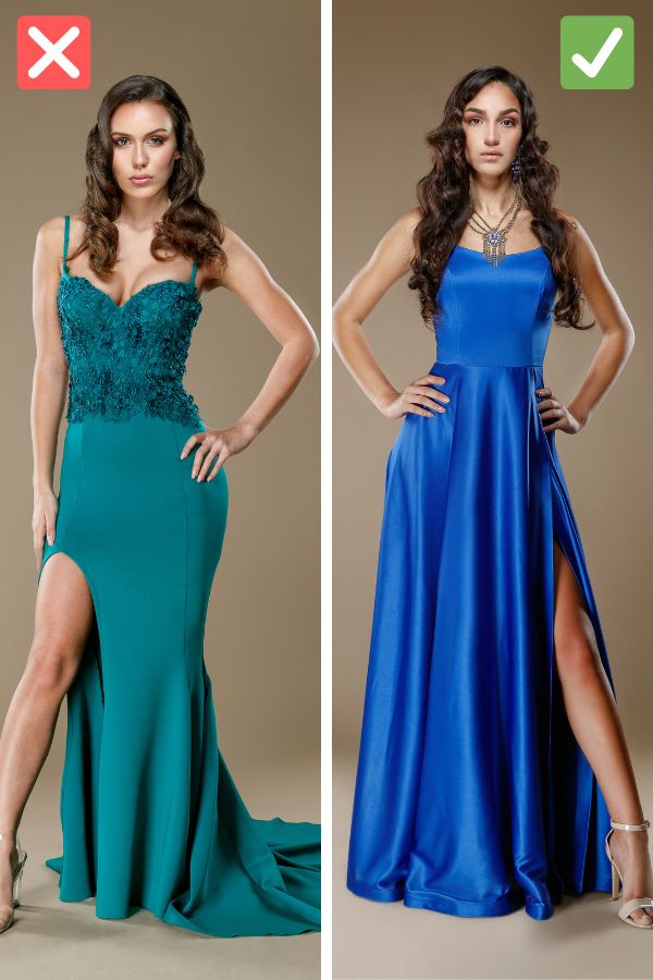 Formal dresses for pear shaped clearance body