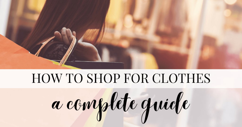 how to shop for clothes