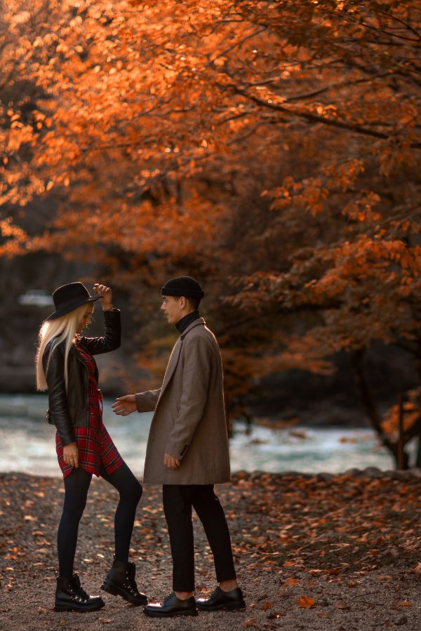 fall engagement outfits