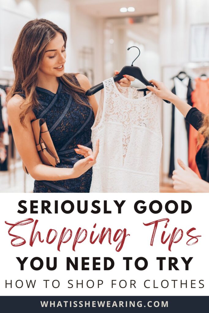 how to shop for clothes tips