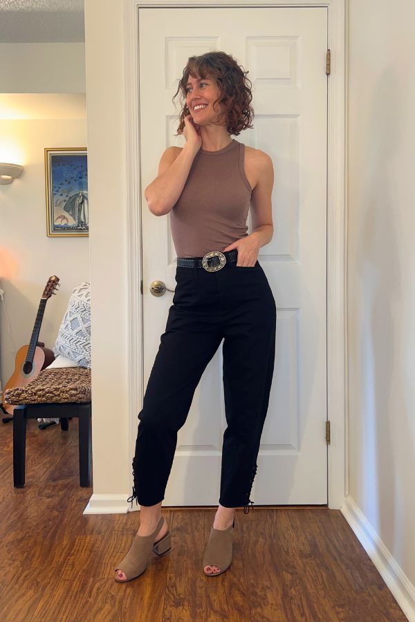 black jeans outfit summer