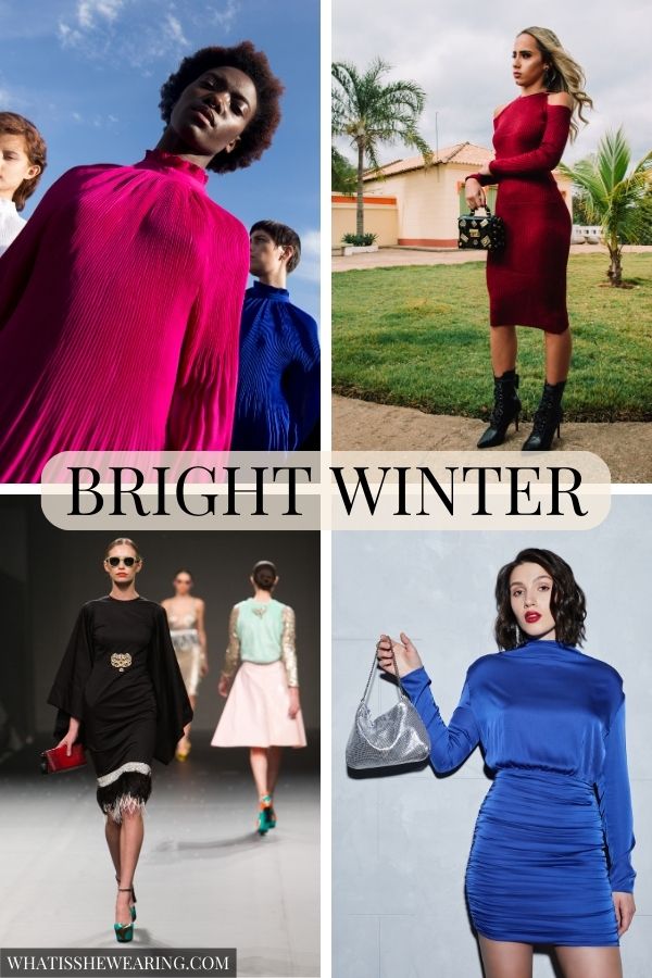 bright winter color palette clothing