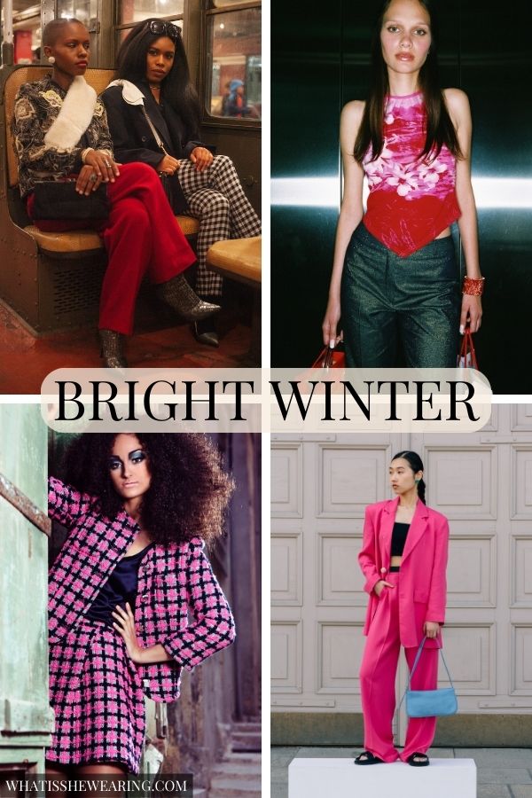 bright winter color palette clothes