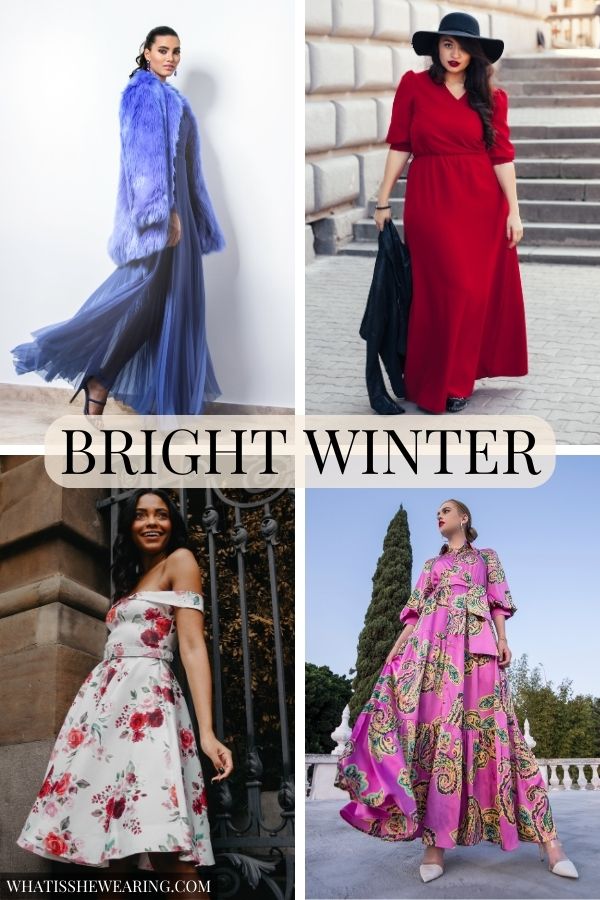 bright winter color palette outfits