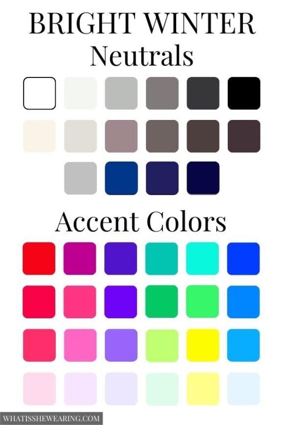 Bright Winter Color Palette A Complete Guide What Is She Wearing