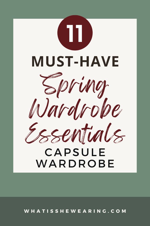 spring wardrobe capsule