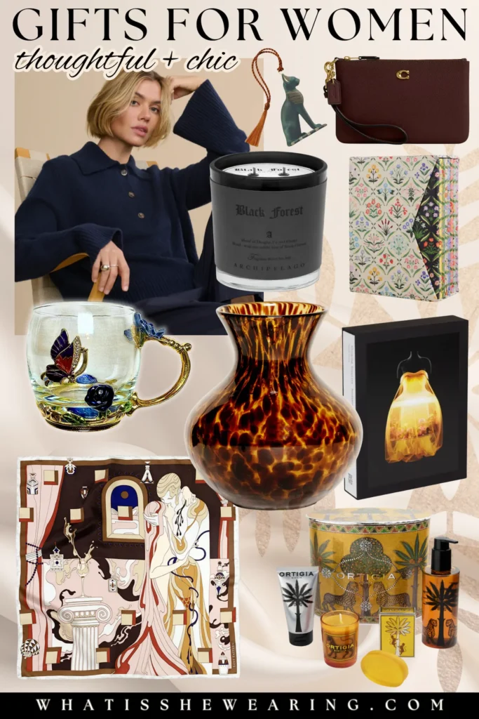 Holiday gift guide for women with 10 stylish and thoughtful Christmas gifts for the women that has everything.