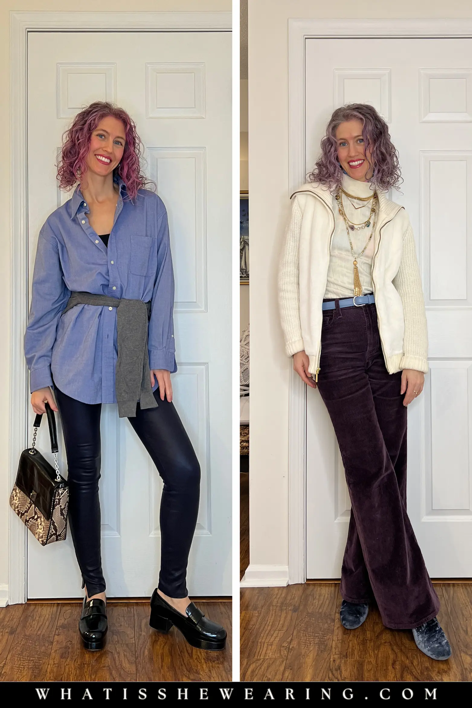 Casual Chic Outfits for Women in Their 40s - Elevated Everyday Looks Two casual chic outfits for women in their 40s: polished alternatives to athleisure with cardigans, boots, and refined pieces for effortless style for women over 40