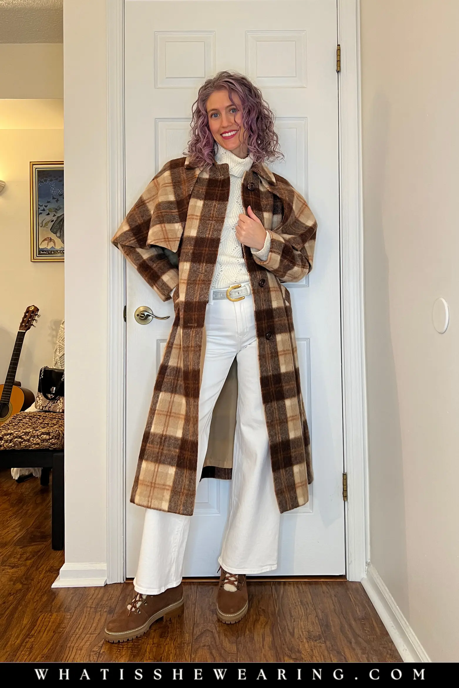 Outfit 1: Statement Coat + Solid Neutrals