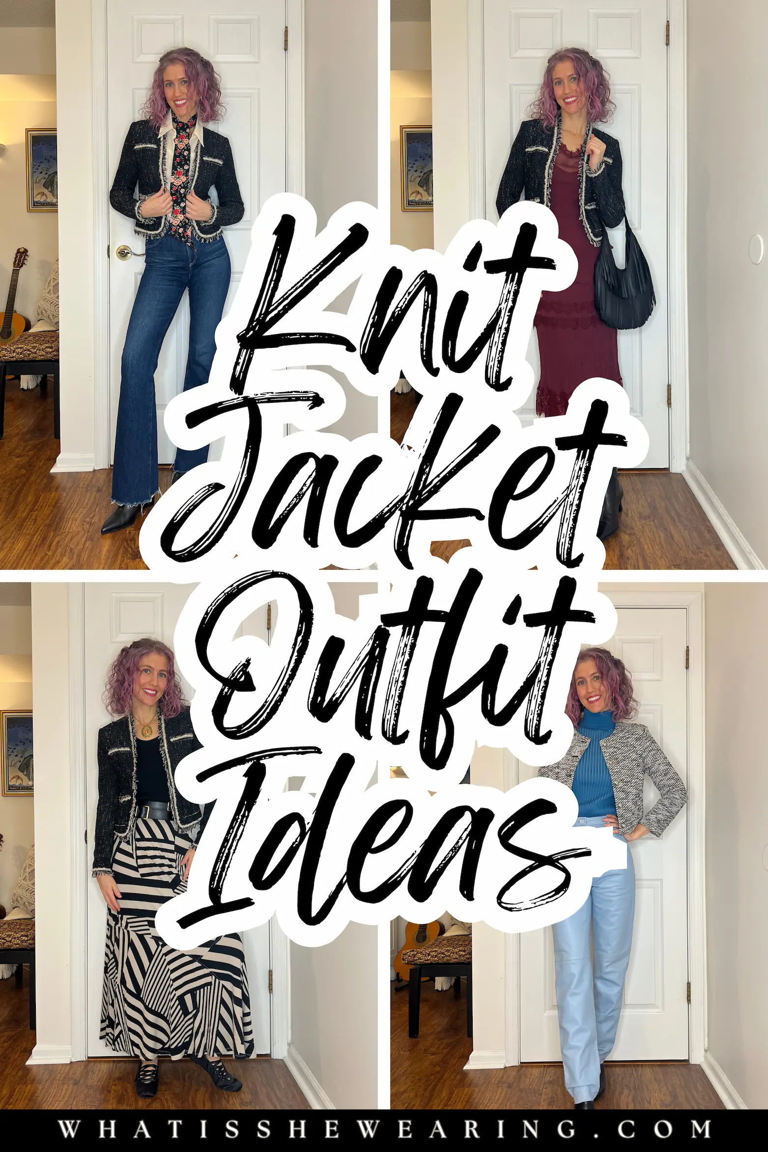 Knit Jacket Outfit Ideas Knit jacket outfit ideas featuring four styled looks for everyday wear
